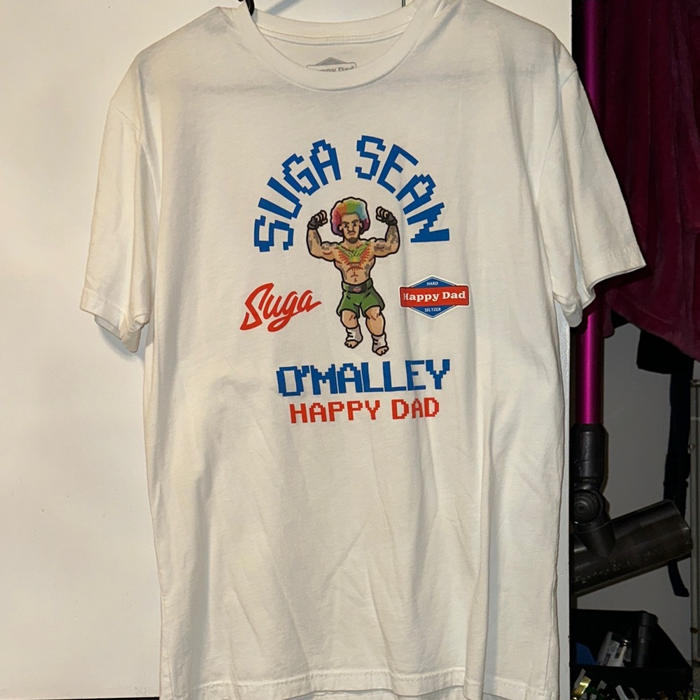 Suga Sean O'Malley X Happy Dad White Graphic T-Shirt
